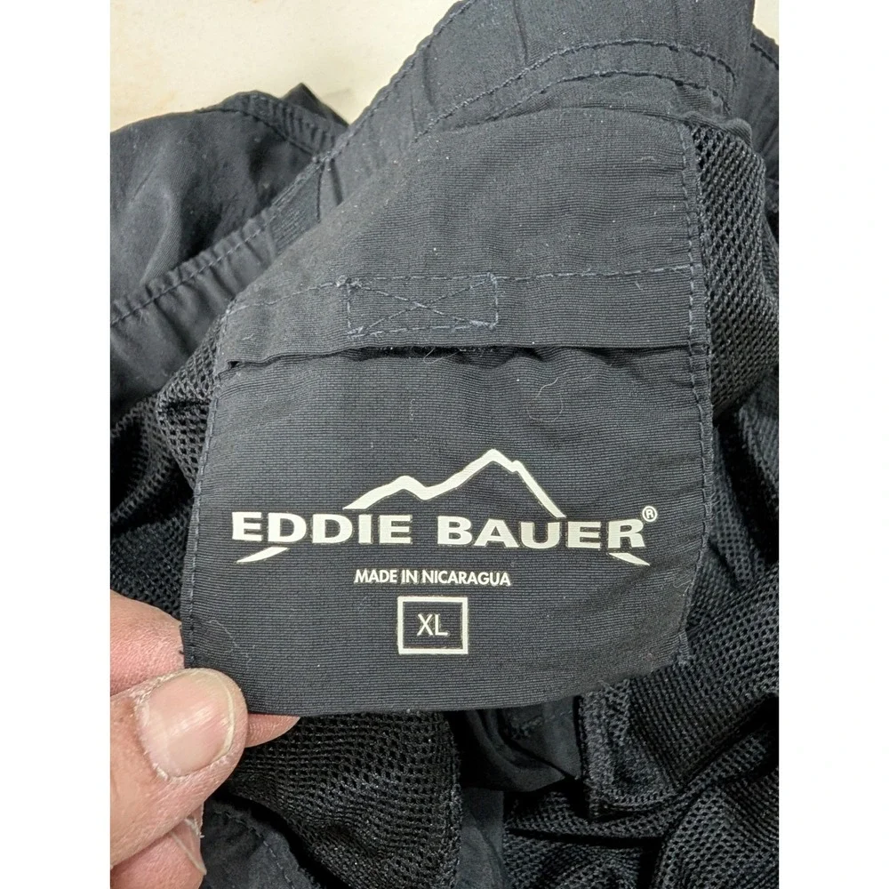 Eddie Bauer Mens Size‎ XL Color Black Cargo Hiking Shorts 1
